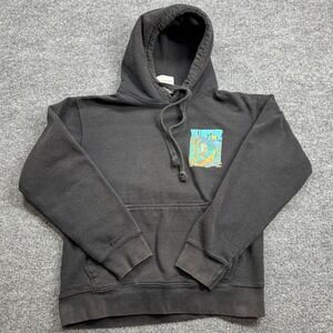 Call Your Mother Yellowstone Skeleton Hiker Hoodie Mens Small Black Pullover